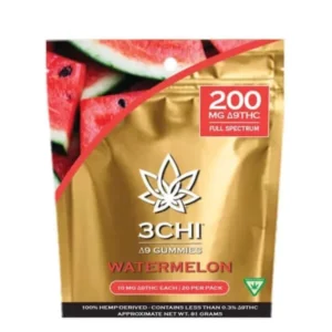 Buy 3Chi Delta 9 THC Gummies 200mg, 20ct – Watermelon